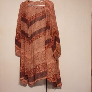 Women's sheer multicolored wrap